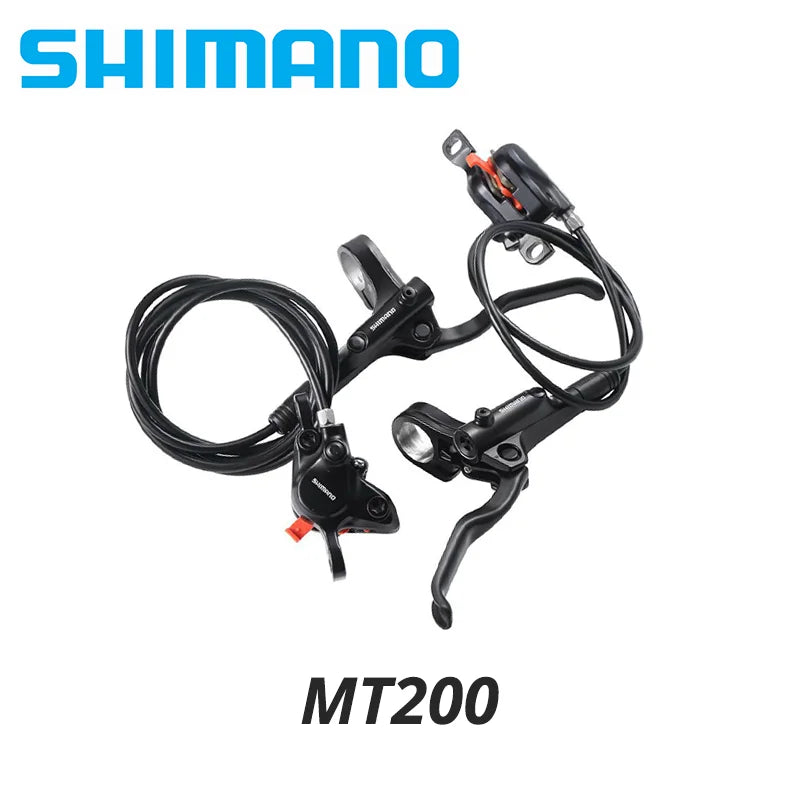 l Shimano MT200 MT201 M315 MTB Mountain Bike Hydraulic Disc Brake MT200 Brakes 2 Piston 3 Finger Steel Lever BL-MT200