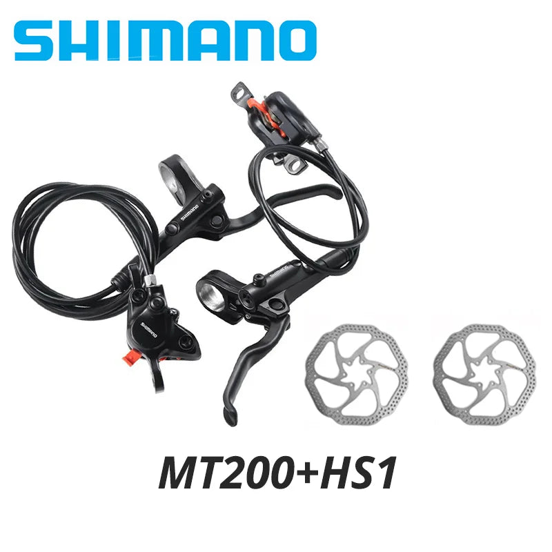 l Shimano MT200 MT201 M315 MTB Mountain Bike Hydraulic Disc Brake MT200 Brakes 2 Piston 3 Finger Steel Lever BL-MT200